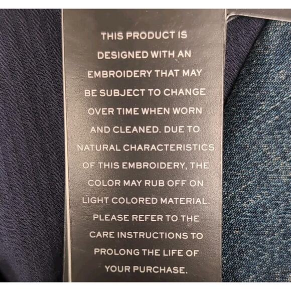 LRL Ralph Lauren Lace Patchwork Denim Blazer Womens Size 22W Blue Indigo NEW NWT - Picture 14 of 16